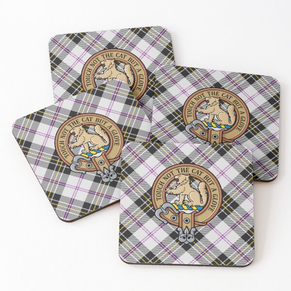 Item preview, Clan MacPherson Crest over Dress Tartan designed and sold by sifis.