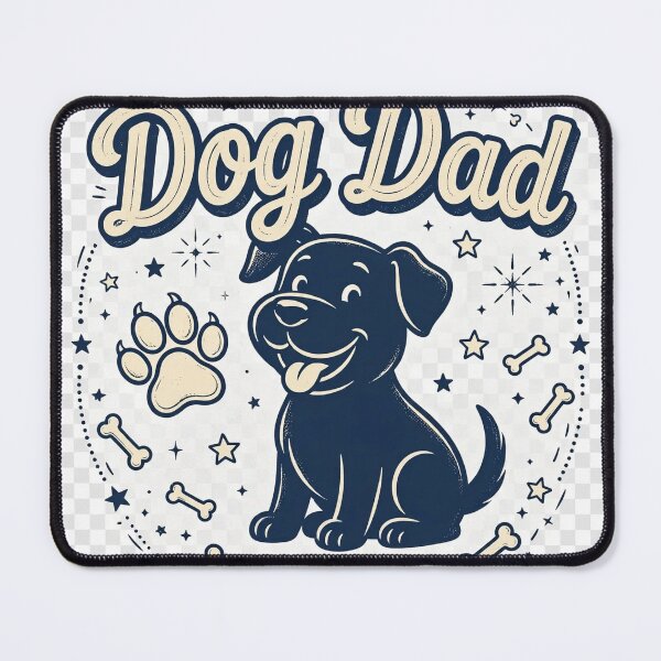 Item preview, Dog Dad Cute Retro Dog Paw Print T-Shirt designed and sold by EverydayBadge.