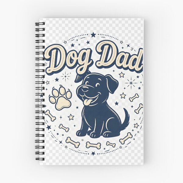 Item preview, Dog Dad Cute Retro Dog Paw Print T-Shirt designed and sold by EverydayBadge.