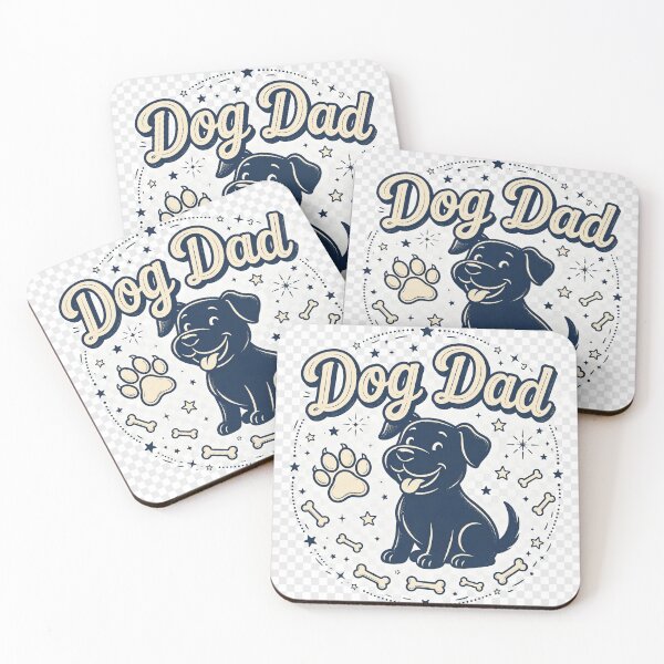 Item preview, Dog Dad Cute Retro Dog Paw Print T-Shirt designed and sold by EverydayBadge.