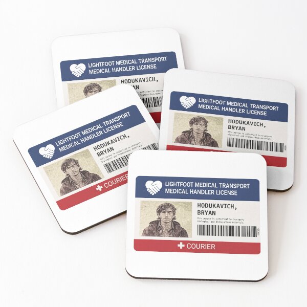 Item preview, Bryan Hodukavich Austin Abrams Tarjeta de identificación de empleado con licencia de mensajero médico designed and sold by WatercolourferS.