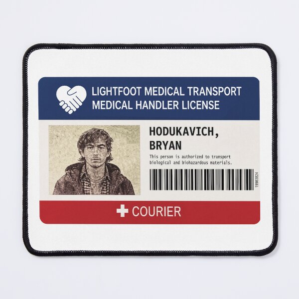 Item preview,  Bryan Hodukavich Austin Abrams Medical Courier License Employee ID Card designed and sold by WatercolourferS.