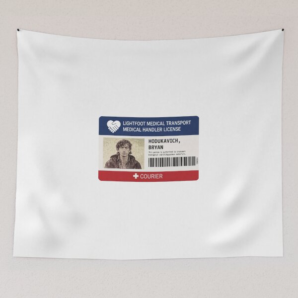 Item preview,  Bryan Hodukavich Austin Abrams Medical Courier License Employee ID Card designed and sold by WatercolourferS.
