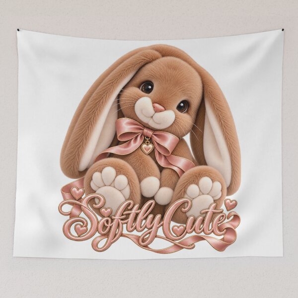 Item preview, A Cute Brown Plush Bunny designed and sold by LiMarchee.