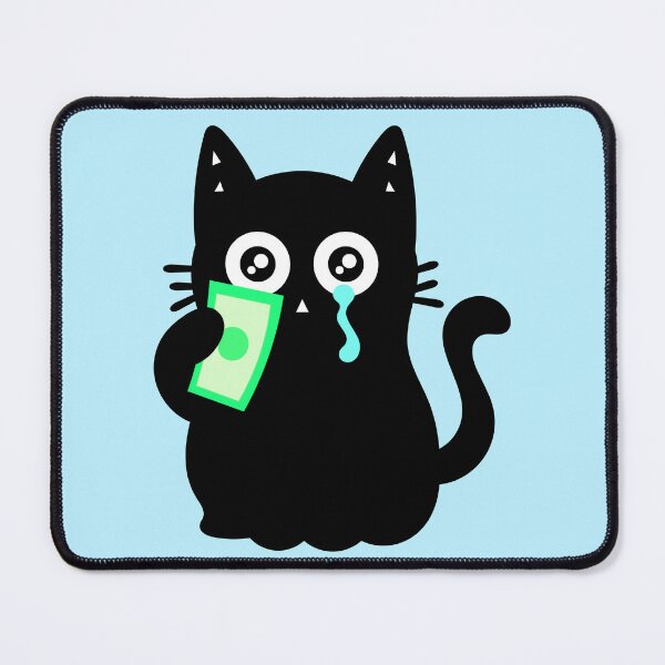 Item preview, Broke but Crying Rich - Little cat designed and sold by DibujandoPorfa.