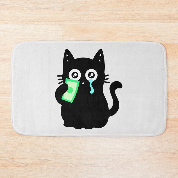 Item preview, Broke but Crying Rich - Little cat designed and sold by DibujandoPorfa.