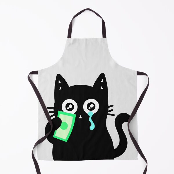 Item preview, Broke but Crying Rich - Little cat designed and sold by DibujandoPorfa.