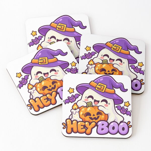 Item preview, HEY BOO - Cute Halloween Cartoon Design designed and sold by The198X.