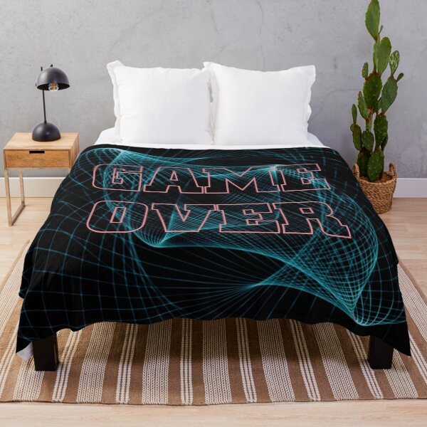 Item preview, Game Over. Retro Neon Gaming Grid designed and sold by CCWorkfloor.