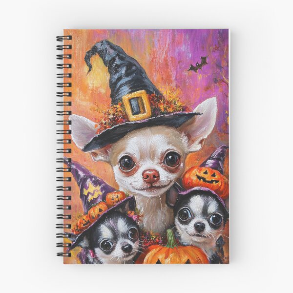 Item preview,   Halloween Chihuahua Mother & Puppies with Pumpkins – Witch Dog Family Art designed and sold by elisarasada.