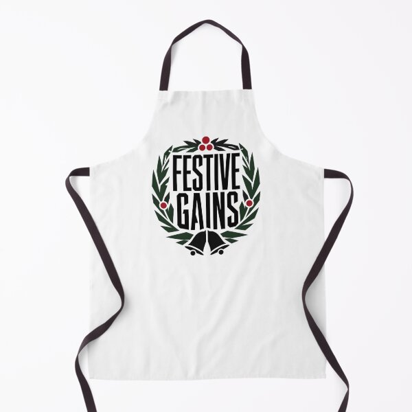 Item preview, Festive Gains Christmas Wreath Funny Gym Fitness Workout Quote designed and sold by is-ann-are.