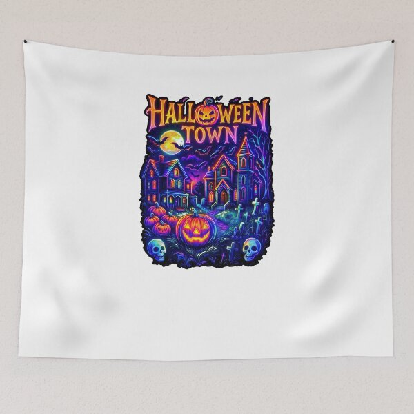 Item preview, Halloweentown Night Scene designed and sold by genana.