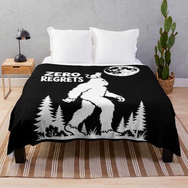 Item preview, Zero Regrets Bigfoot Sasquatch Cat Lover Cryptozoology Enthusiast designed and sold by FolkGraphics.