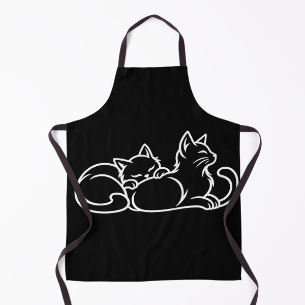 Item preview, Two White Cats Distressed Silhouette Outline designed and sold by bootycatclube.