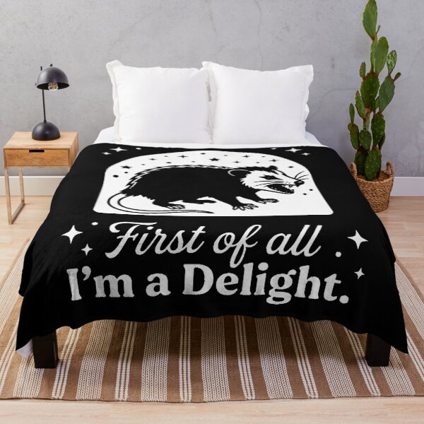 Item preview, First Of All I'm A Delight Opossum Lover Possum Fan designed and sold by FolkGraphics.