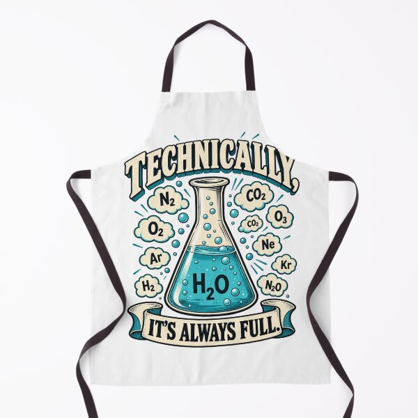 Item preview, Technically Its Always Full H2O Flask Banner Style designed and sold by bootycatclube.