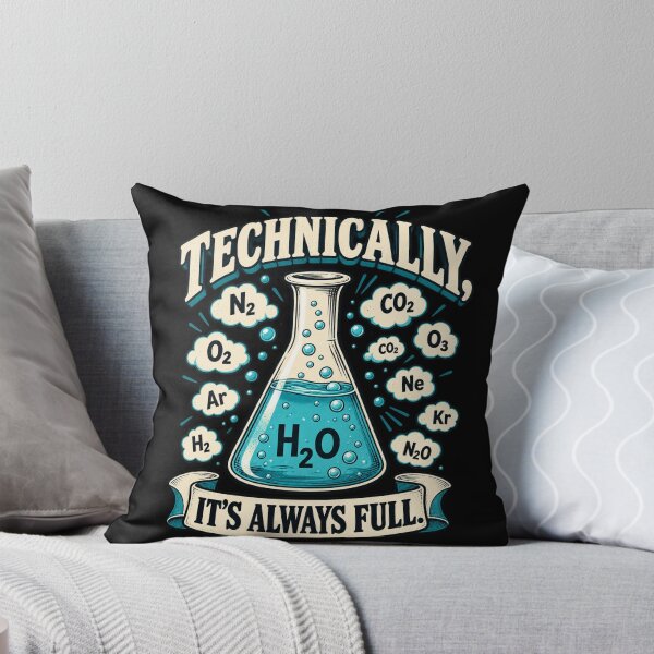 Item preview, Technically Its Always Full H2O Flask Banner Style designed and sold by bootycatclube.