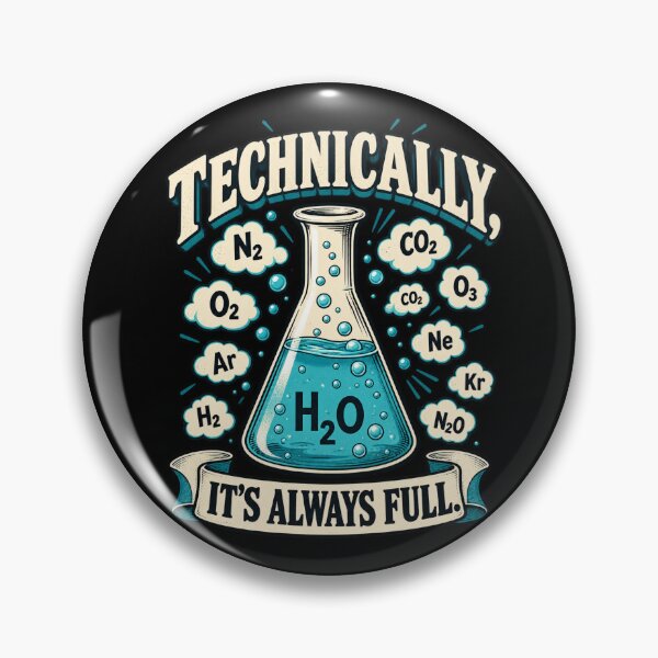Item preview, Technically Its Always Full H2O Flask Banner Style designed and sold by bootycatclube.
