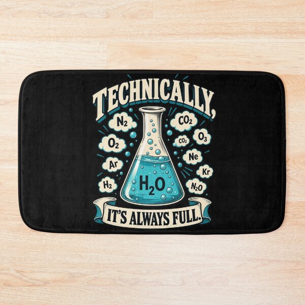 Item preview, Technically Its Always Full H2O Flask Banner Style designed and sold by bootycatclube.