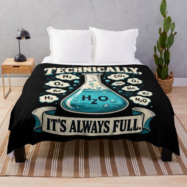 Item preview, Technically Its Always Full H2O Flask Banner Style designed and sold by bootycatclube.