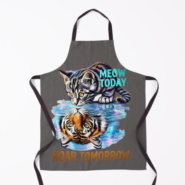 Item preview, Meow Today Roar Tomorrow — Kitten & Tiger Motivational Design designed and sold by Jen.Lou.