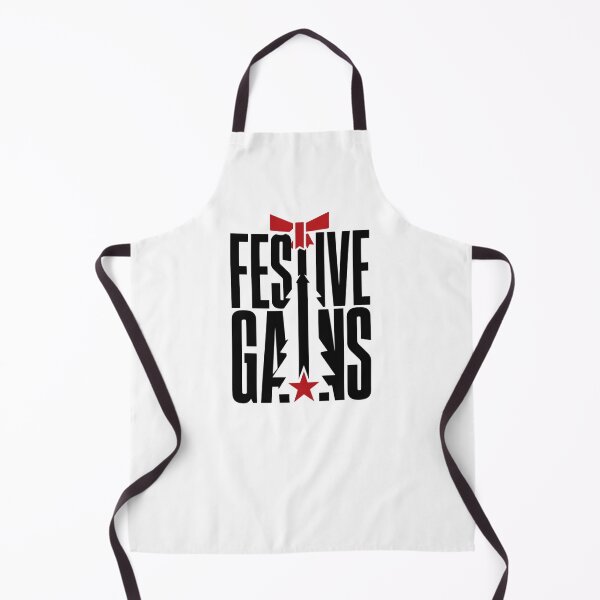 Item preview, Festive Gains Modern Christmas Tree Funny Fitness Gym Workout Quote designed and sold by is-ann-are.