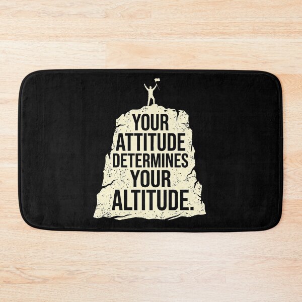 Item preview, Your Attitude Determines Your Altitude Motivational Quote Personal Growth Success Mindset designed and sold by FolkGraphics.