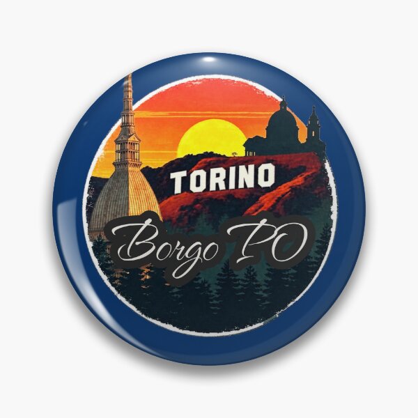 Item preview, Torino - Borgo PO District Vintage Badge designed and sold by Torinostalgia.