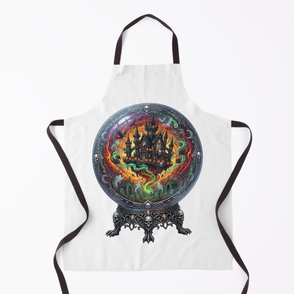 Item preview, Floating Haunted Castle Crystal Ball designed and sold by StickVerse by Owais.