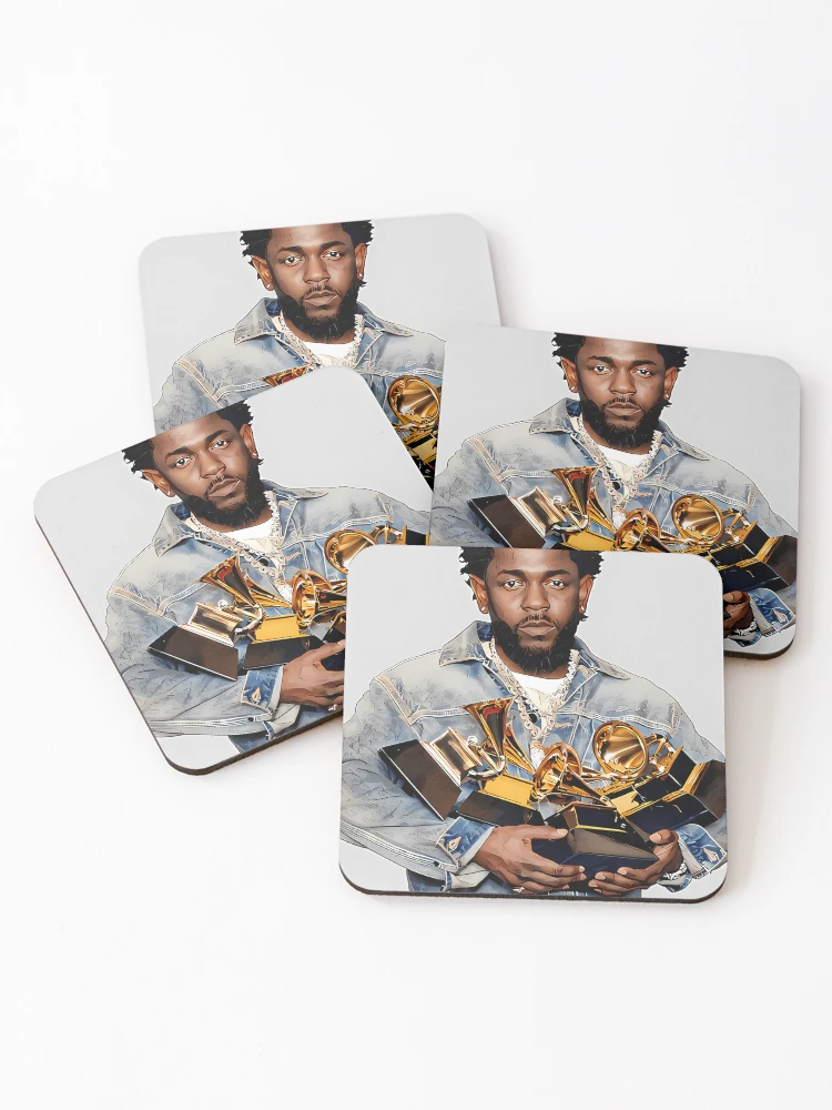 Thumbnail 1 of 5, Coasters (Set of 4), kendrick lamars Rapper designed and sold by Morlessor.