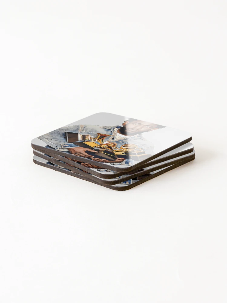 Thumbnail 4 of 5, Coasters (Set of 4), kendrick lamars Rapper designed and sold by Morlessor.