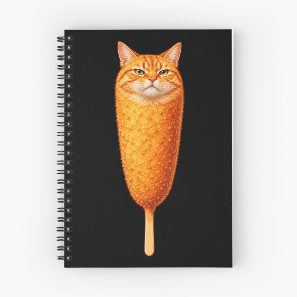 Item preview, Orange Cat Corn Dog Serious Expression Stick designed and sold by bootycatclube.