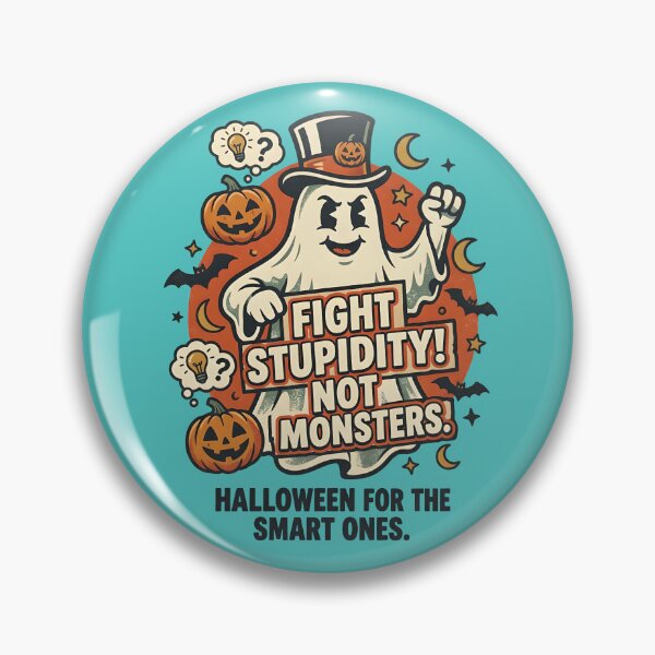 Item preview, Fight stupidity, not monsters! Halloween for the woke designed and sold by ParadoxParadox.