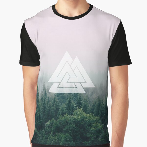 Forest Valknut Graphic T-Shirt