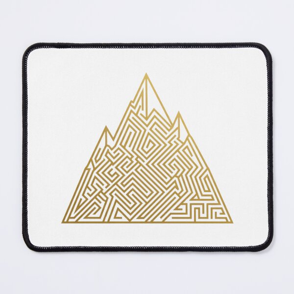 Item preview, Geometric Mountain Peak Maze Pattern Art designed and sold by jutharat456.