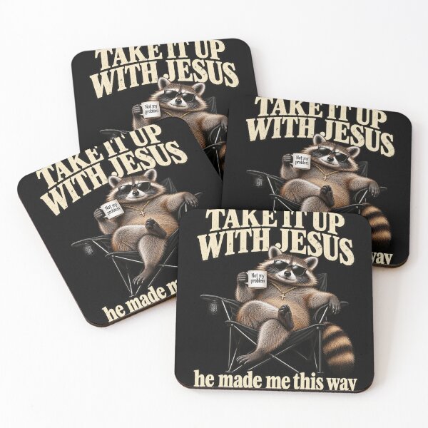 Item preview, Christian Raccoon Take It Up With Jesus designed and sold by anapldv.