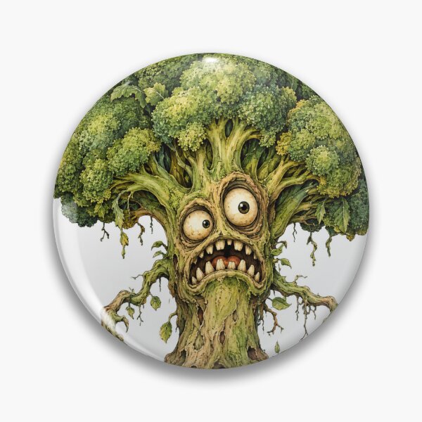 Item preview, Funny Broccoli Monster Vegetable Horror Vintage Design designed and sold by Castielalger.