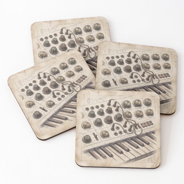 Item preview, Analog Synthesizer: The Sonic Alchemist - Antique Sketch Art designed and sold by codex antique.