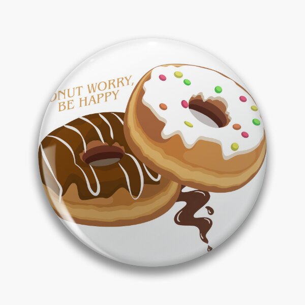 Aperçu de l'œuvre Design Donut Worry Be Happy créée et vendue par roaaroaa.