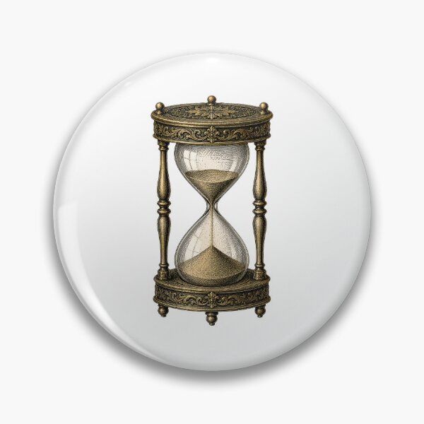 Item preview, Vintage Antique Hourglass Illustration designed and sold by Impossible Archive.