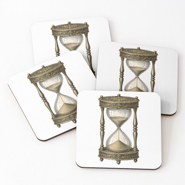 Item preview, Vintage Antique Hourglass Illustration designed and sold by Impossible Archive.