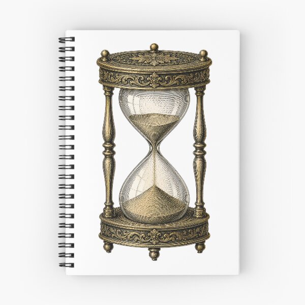 Item preview, Vintage Antique Hourglass Illustration designed and sold by Impossible Archive.