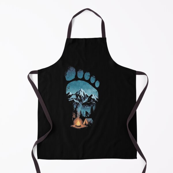 Item preview, Bigfoot Footprint Camping Wilderness Mountains Starry Night designed and sold by FolkGraphics.