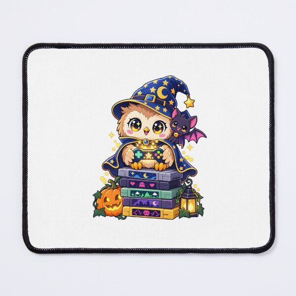 Item preview, Cute Halloween Gamer Owl Wizard Retro designed and sold by calicito.