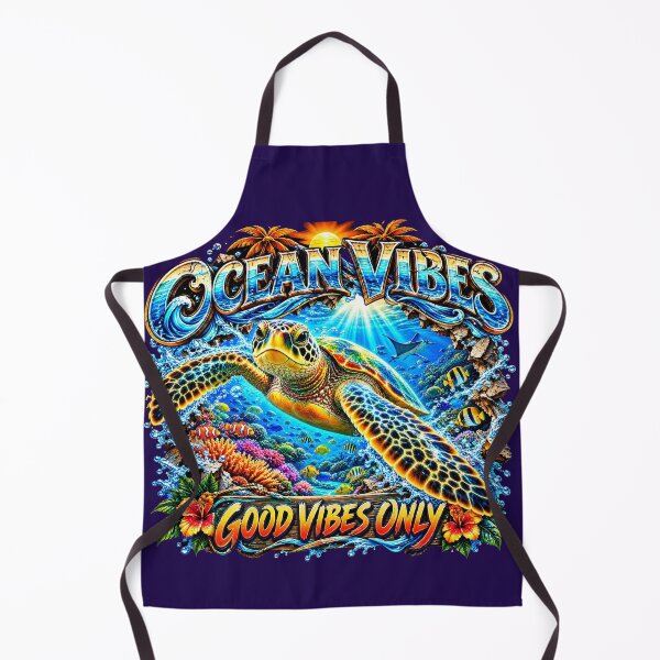 Artikelvorschau, Ocean Vibes – Nur positive Vibes: Tropisches Meeresschildkröten-Design entworfen und verkauft von Jen.Lou.