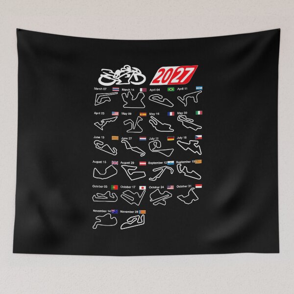 Item preview, Calendar season 2027 MotoGp circuits designed and sold by ideasfinder.