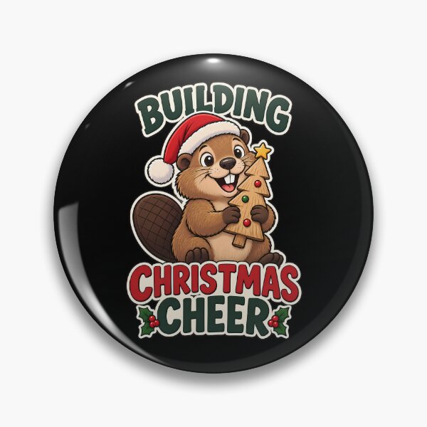 Item preview, Building Christmas Cheer Beaver Funny Christmas Animal Holiday designed and sold by BDLuck2021.