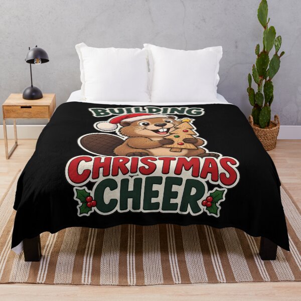 Item preview, Building Christmas Cheer Beaver Funny Christmas Animal Holiday designed and sold by BDLuck2021.