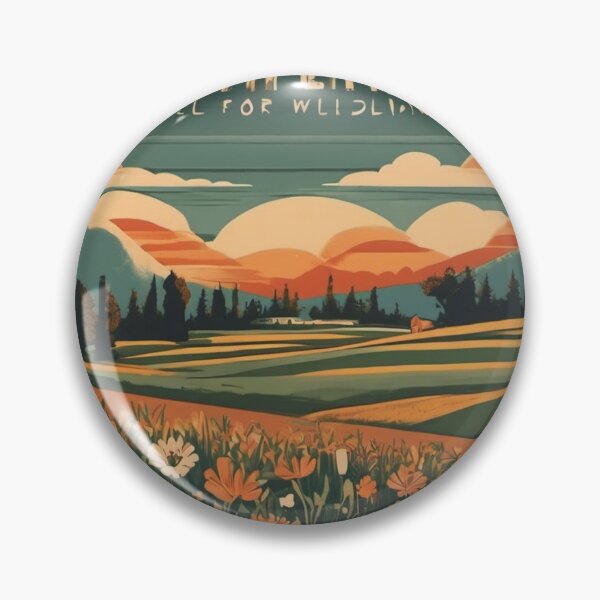 Artikelvorschau, Field of Wildflowers - Vintage Travel Poster entworfen und verkauft von hidamariSHOP.