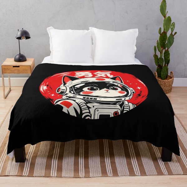 Item preview, Astronaut Cat Japanese Courage Red Circle Variant designed and sold by bootycatclube.